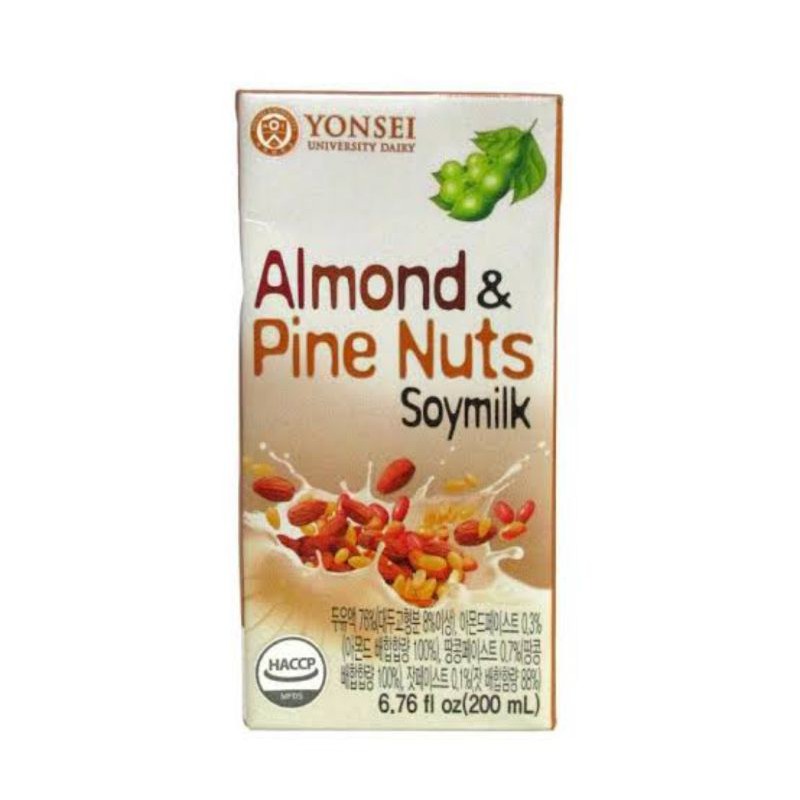4470892 Yonsei Almond _ Pine Nuts Soymilk 200Ml RAISA