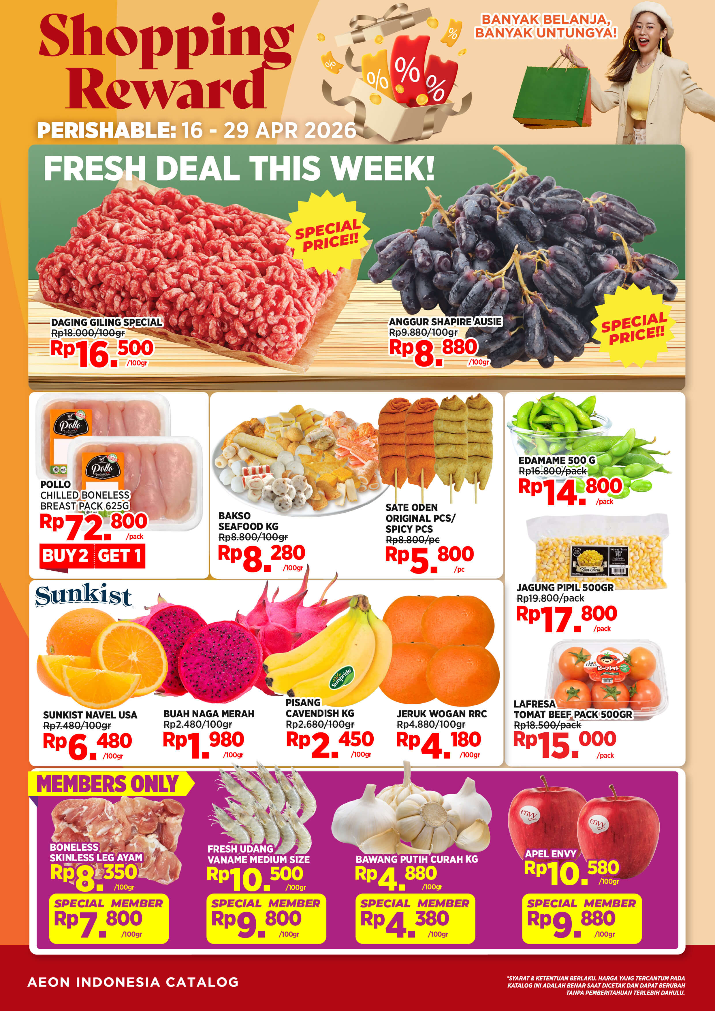 PERISHABLE — FLYER SHOPPING REWARD — 16-29 APRIL 2026 – RAISA AEON ...